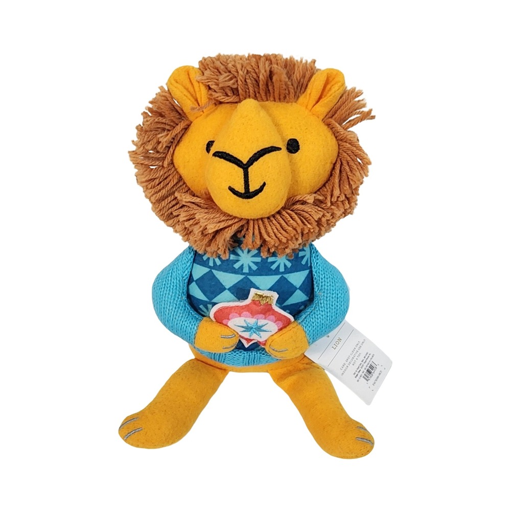 Wondershop Target Christmas Lion Plush Holiday Decor Sweater Ornament 9in NEW